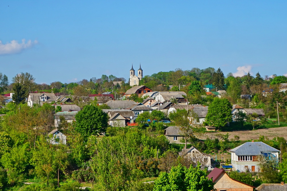 Панорама Сатанова від єврейського цвинтаря