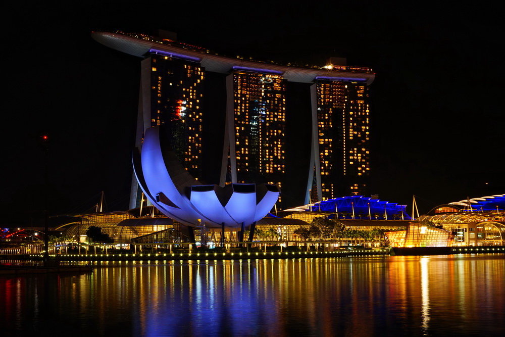 Нічний Сінгапур: Marina Bay Sands